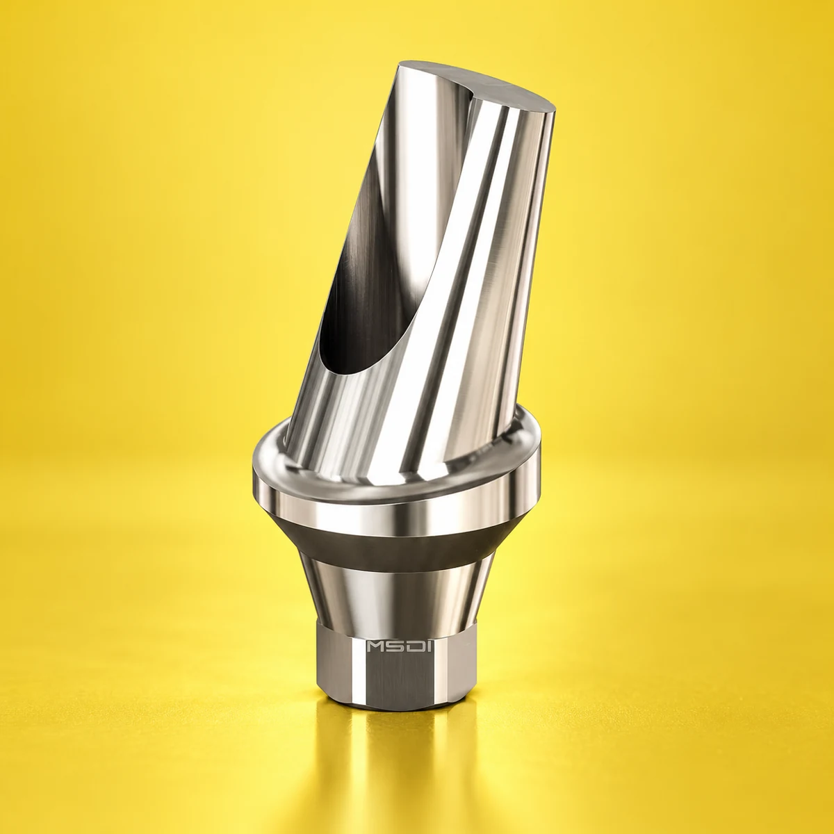 Angled dental abutment