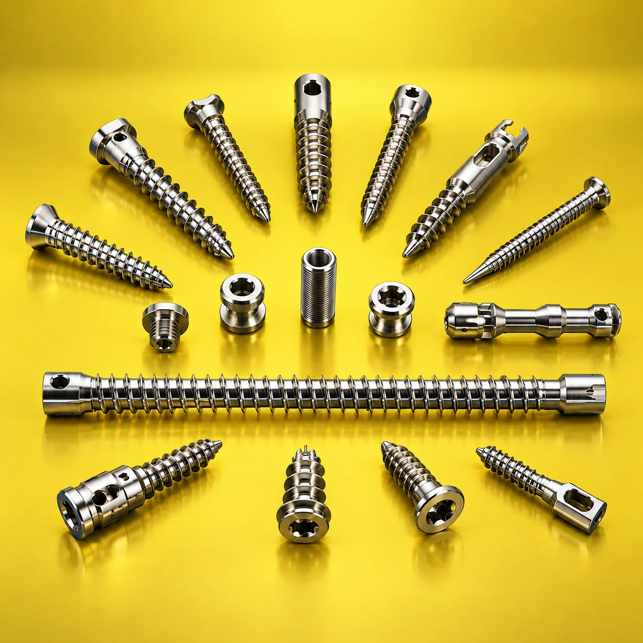Examples of medical implant components